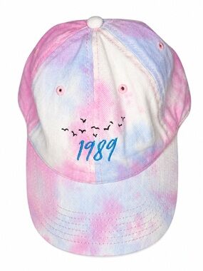 Taylor Swift Inspo 1989 Tie Dye Dad Hat Baseball Pink Blue Embroidered